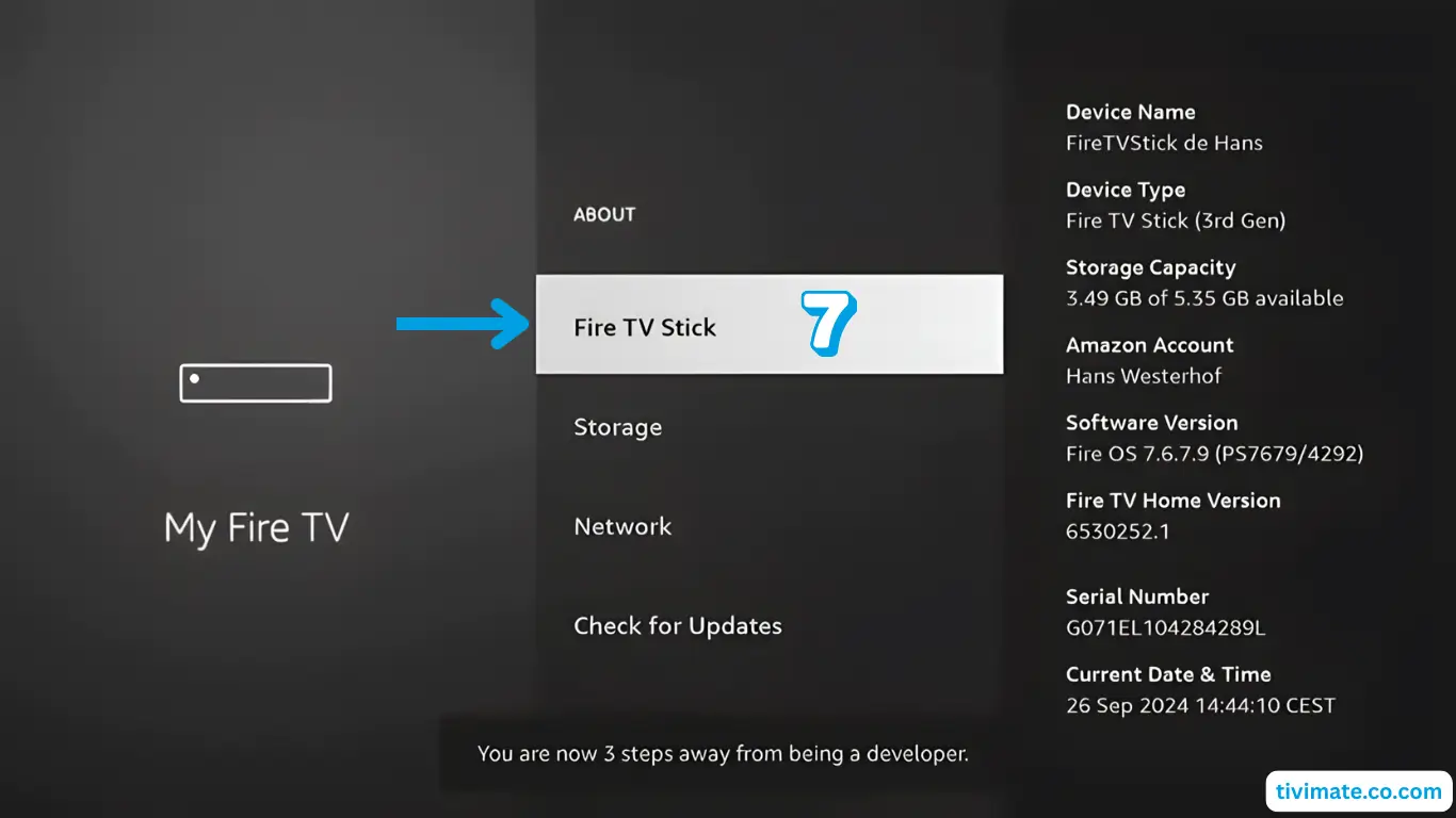 Fire TV Stick: Unlock Developer Options