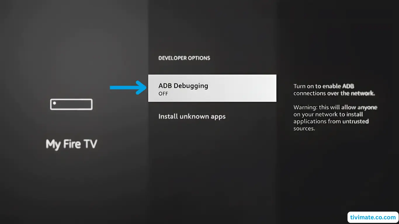 Fire TV Stick: Turn on ADB debugging