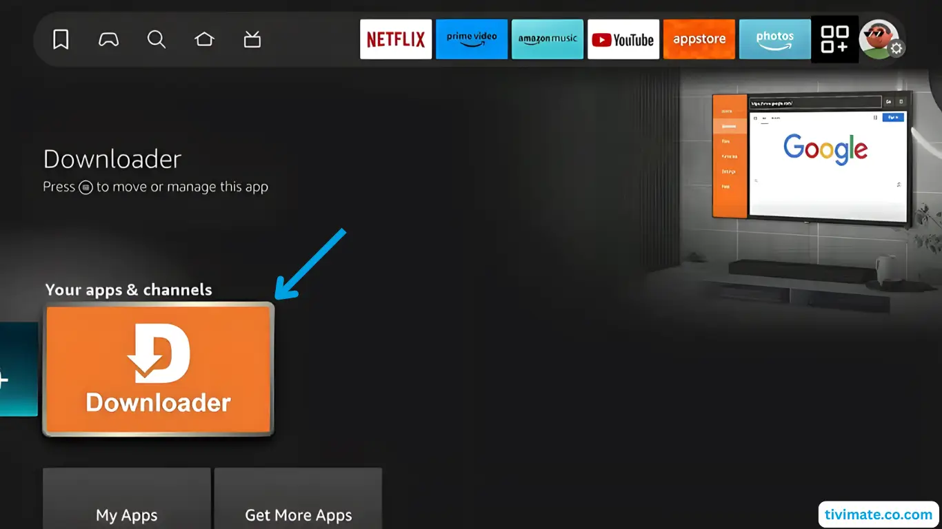Fire TV Stick: Launch Downloader