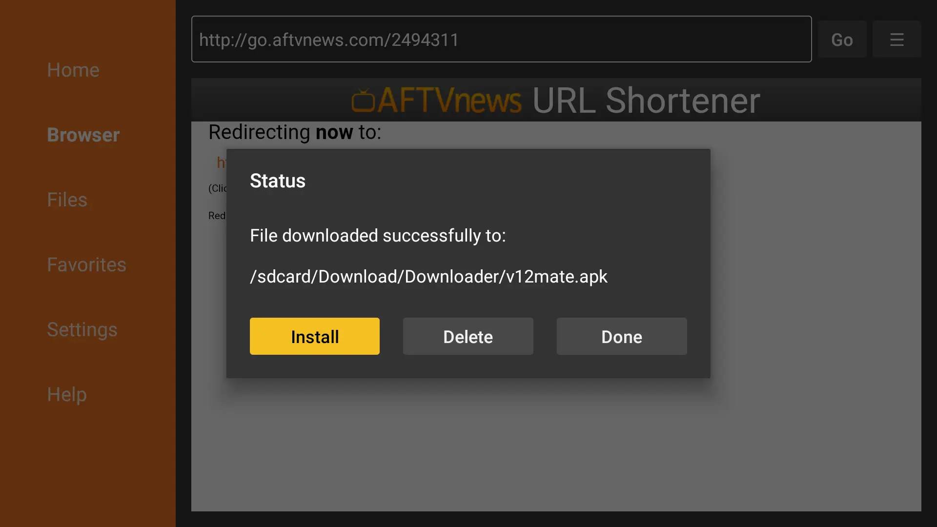 Fire TV Stick: Install the app