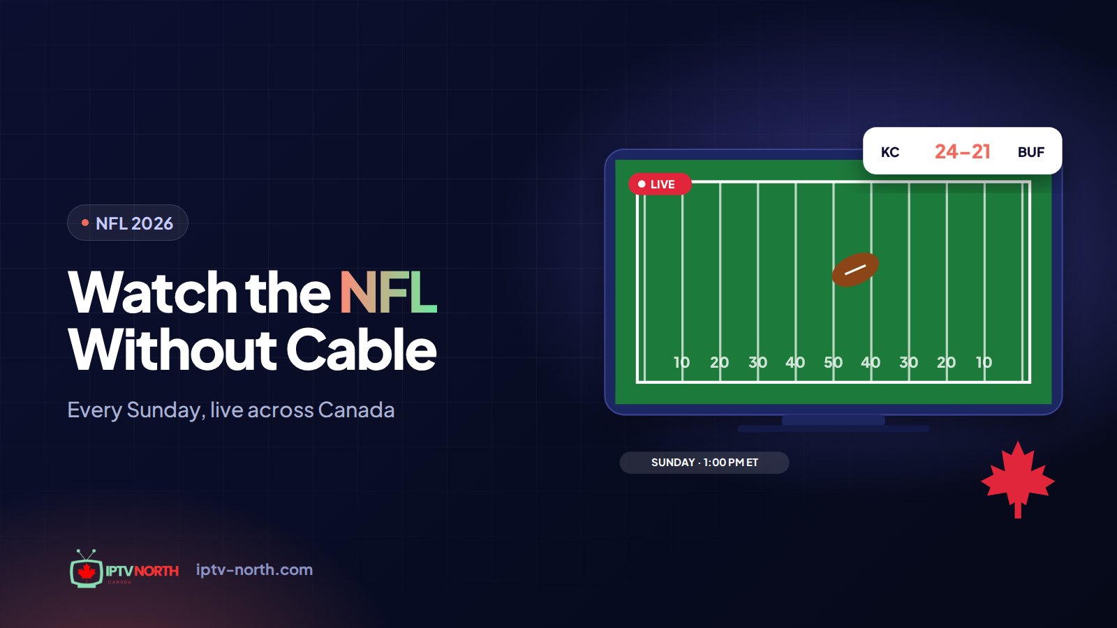 Friends watching NFL games in Canada without cable on a big screen on a Sunday afternoon
