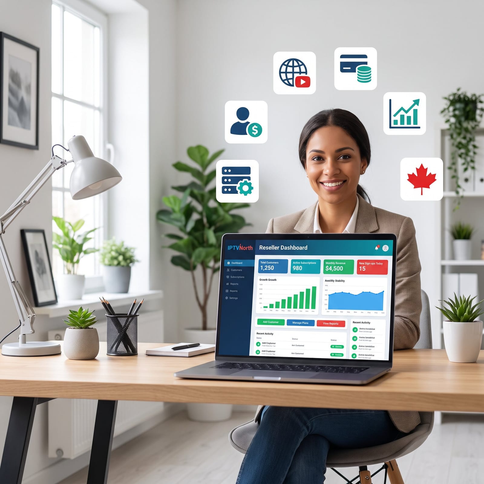 IPTV North reseller dashboard